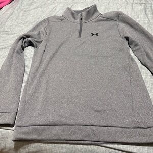 Under Armour Black and Gray Pullover YXL
